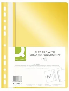 Q-Connect Skoroszyt , PP, A4, standard, wpinany, żółty KF15667 - Teczki i skoroszyty - miniaturka - grafika 2