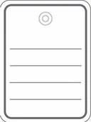 Papier do drukarek - Herma Anhnger 48x65 mm mit Kunststoffse / Faden 1000 St. / 6841 - miniaturka - grafika 1