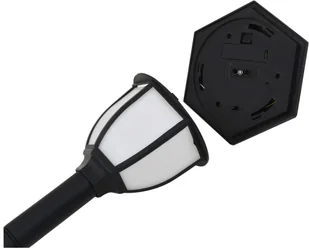 vidaXL Zewnętrzne lampy solarne LED, 3 szt., czarne - Lampy ogrodowe - miniaturka - grafika 5