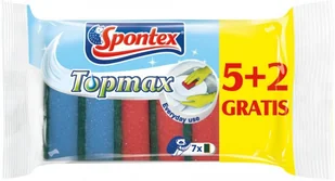 Spontex Topmax zmywaki do mycia naczyń 5+2 gratis - Ściereczki, gąbki, czyściki Spontex Topmax zmywaki do mycia naczyń 5+2 gratis - Ściereczki, gąbki, czyściki - miniaturka - grafika 1