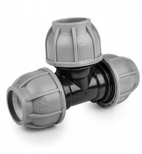 BRADAS Trójnik do rur PE 32 / 20 / 32 mm PN10 BRADAS 6905 DSRA10T3220 - Łączniki, trójniki, kształtki - miniaturka - grafika 2