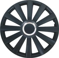 Akcesoria do elektronarzędzi - Autostyle Style Spyder czarna osłona kołpaki ozdobne Spyder czarna + chrom-ring samochodowe  Zestaw 4-częściowy, 33 cm (13) PP 5083B - miniaturka - grafika 1