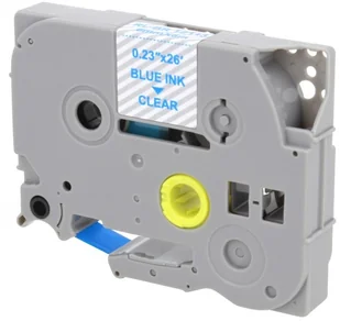 Brother Zamiennik taśmy TZE-113 6mm przeźroczysta/niebieski - Etykiety do drukarek - miniaturka - grafika 2
