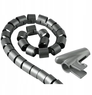 Hama Osłona na kable 1,5 m 30 mm srebrna - Maskownice do kabli - miniaturka - grafika 3