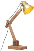 Lampy pozostałe - VidaXL Industrialna lampa stołowa, mosiężna, okrągła, 58x18x90 cm, E27 320552  VidaXL - miniaturka - grafika 1