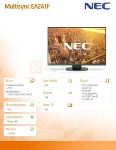 NEC MultiSync EA241F czarny (60004786) - Monitory - miniaturka - grafika 3