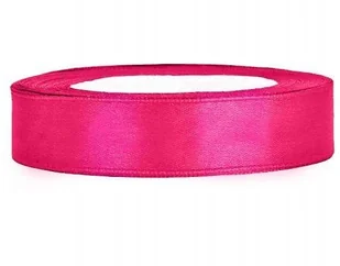 Party Deco Tasiemka satynowa ciemnoróżowa 12 mm 25 m 1 szt TS12-006 - Pasmanteria - miniaturka - grafika 2