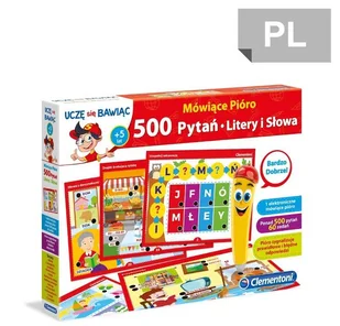Clementoni 500 Pytań Mówiące Pióro 3+ NOWOŚĆ 9225-uniw - Gry planszowe - miniaturka - grafika 4