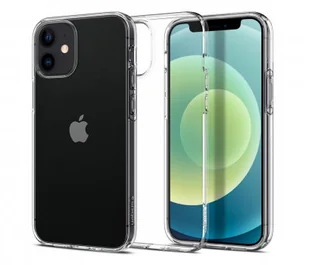 Spigen LIQUID CRYSTAL ETUI NA IPHONE 12 MINI CRYSTAL CLEAR 16765 - Etui i futerały do telefonów - miniaturka - grafika 2