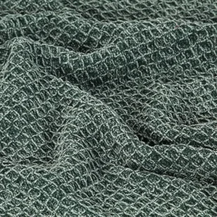 vidaXL Bawełniana narzuta, 160 x 210 cm, ciemnozielona - Narzuty - miniaturka - grafika 3