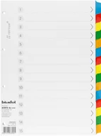 Przekładki do segregatorów - BIURFOL Przekładki kartonowe A4 15k kolorowe Biurfol - miniaturka - grafika 1