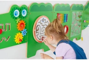 Viga Viga, sensoryczna tablica manipulacyjna Krokodyl - Tablice dla dzieci - miniaturka - grafika 10