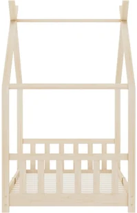 vidaXL Rama łóżka dziecięcego, lite drewno sosnowe, 90 x 200 cm vidaXL - Łóżka dla dzieci i młodzieży - miniaturka - grafika 4