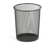 Kosze biurowe - AJ Produkty Kosz na śmieci z siatki metalowej czarny - miniaturka - grafika 1