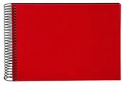 Albumy fotograficzne - goldbuch Goldbuch album spiralny, Bella Vista, 24 x 17 cm, 40 czarnych stron, len, czerwony, 20 993 - miniaturka - grafika 1