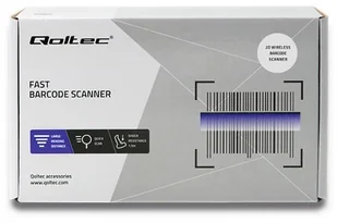 qoltec Bezprzewodowy czytnik kodów 1D | 2D | Czarny 50868 - Dodatki do drukarek i skanerów - miniaturka - grafika 7