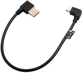 Kable USB - System-S SYSTEM-S Mini USB 90° lewo kątowa wtyczka USB typ A (Male) kątowy kabel 26 cm 55087422 - miniaturka - grafika 1