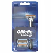 Maszynki do golenia i wkłady - Gillette Sensor3 rączka maszynki do golenia + wymi - miniaturka - grafika 1