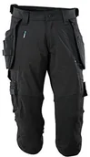 Odzież robocza - Mascot spodnie pirackie Stretch - Advanced, czarny, 17049-311-09-C60 - miniaturka - grafika 1