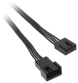 Kable komputerowe i do monitorów - Molex OEM Przedłużacz zasilania wentylatora komputerowego 4-pin PWM czarny 30cm - miniaturka - grafika 1