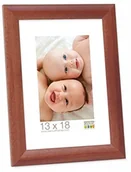 Ramki na zdjęcia - Deknudt Frames Deknudt ramek Ramki na zdjęcia, w kolorze srebrnym, brązowy, 15x20 S40CH3-15.0x20.0 - miniaturka - grafika 1