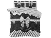 Pościel - Cotton Pure POŚCIEL PURE Romance Szara 160x200 5908224003898 - miniaturka - grafika 1