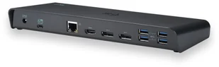 i-tec USB-C/USB 3.0 4K Uniwersalna Stacja Dokująca - DP/HDMI (USB-C)/LAN/USB 3.0/USB-C data/Audio/Mic PD CATRIPLE4KDOCKPD - Adaptery i przejściówki - miniaturka - grafika 2