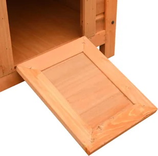 VidaXL Domek dla kota, lite drewno sosnowe i jodłowe, 50x46x43,5 cm 170640         VidaXL - Drapaki dla kotów - miniaturka - grafika 10