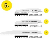 Brzeszczoty - TROTEC Zestaw brzeszczotów do piły szablastej drewno/metal, 5-częściowy - miniaturka - grafika 1