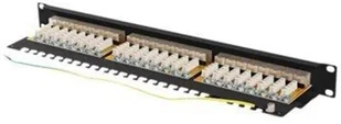 Lanberg Patch panel 24 port 1U kat.6A ekranowany czarny PPSA-1024-B - Szafy rack - miniaturka - grafika 3