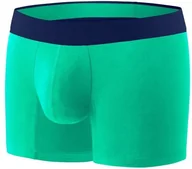 Majtki męskie - ComfyBalls COMFYBALLS Bokserki LONG COTTON zielono-granatowe - miniaturka - grafika 1