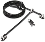 Zabezpieczenia do laptopów - Kensington Przewód bezpieczeństwa z kluczem, czarny K65048WW - miniaturka - grafika 1