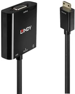 Inne akcesoria audio-wideo - Lindy 38286 Konwerter adapter przejściówka) Mini HDMI VGA i audio LY-38286 - miniaturka - grafika 1