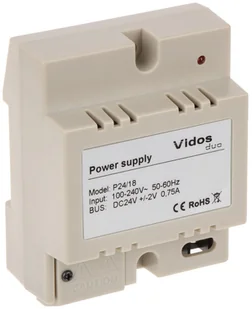 Vidos Zasilacz systemowy DUO P24/18 P24/18 - Akcesoria do domofonów i wideodomofonów - miniaturka - grafika 2