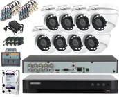 Zestawy do monitoringu - HIKVISION Zestaw monitoringu 8 Kamer DS-2CE56D0T-IRM 3.6mm 2Mpx Full HD D-WDR DS-2CE56D0T-IRM/DS-7208HQHI-M1/S - miniaturka - grafika 1
