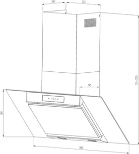 Klarstein CGCH3-Balzac-90-Sil - Okapy kuchenne - miniaturka - grafika 2