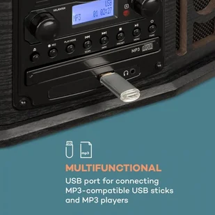 Auna NR-620 DAB Czarne Drewno (MG-NR-620-DAB) - Wieże - miniaturka - grafika 8