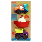 Samochody i pojazdy dla dzieci - Btoys ZESTAW 3 MINI POJAZDÓW - WYWROTKA,KOPARKA,ŁÓDKA - LOADERS & FLOATERS - BTOYS BX1528 - miniaturka - grafika 1