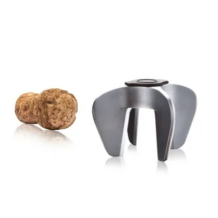 Vacu Vin Otwieracz do szampana srebrny, 24,2x17,4x10,9 cm - Korkociągi i otwieracze - miniaturka - grafika 3