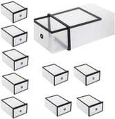 Pudła i pojemniki do przechowywania - Organizer na buty z otwieraną szufladą 33x23x13,5 cm zestaw 10 szt. 10x HA3005 - miniaturka - grafika 1