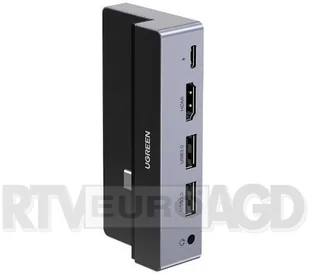 Ugreen Ugreen 5w1 wielofunkcyjny HUB USB Typ C 3.2 Gen 1, HDMI Power Delivery 100 W szary (CM317 70688) CM317 70688 - Huby USB - miniaturka - grafika 2