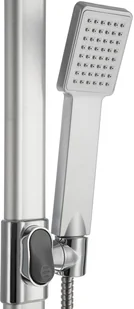 tectake System prysznicowy ze słuchawką prysznicową i półką na mydło - szary 402680 - Panele prysznicowe - miniaturka - grafika 4