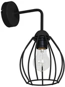 Lampy ścienne - Decoland Kinkiet STAR 1xE27/60W/230V czarna - miniaturka - grafika 1