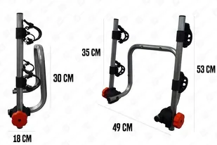 Aguri Wieszak rowerowy na ścianę na 2 rowery ścienny do przechowywania rowerów - Wieszaki na rower - miniaturka - grafika 13