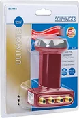 Konwertery satelitarne - Schwaiger GmbH Schwaiger bardzo odporne na wysokie temperatury Sun Protect Quad-LNB z cegły 4004005152654 - miniaturka - grafika 1