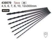 Wiertła - Besttool WIERTŁA DO DREWNA 4; 5; 6; 7; 8; 10; 12 300 mm 7 sztuk 430070 - miniaturka - grafika 1