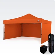Pawilony ogrodowe - BRIMO Namiot promo 4x4m - plus 3 ściany - Pomarańczowy - miniaturka - grafika 1