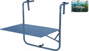 Intesi Stolik balkonowy Zola niebieski 233509 - Stoły ogrodowe - miniaturka - grafika 2