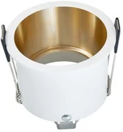 Oprawy, klosze i abażury - BERGE OPRAWA HALOGENOWA LED DEEP MILA SUFITOWA OKRĄGŁA ALUMINIUM BIAŁY/ZŁOTY OS_DEEP-MILA-BZ - miniaturka - grafika 1