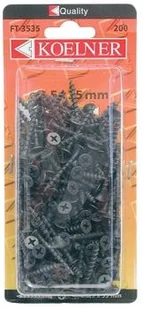 Koelner Wkręty fosfatowane 3,5x45mm do montażu płyt G-K do profili stalowych, opakowanie 120 szt - Wkręty Koelner Wkręty fosfatowane 3,5x45mm do montażu płyt G-K do profili stalowych, opakowanie 120 szt - Wkręty - miniaturka - grafika 1